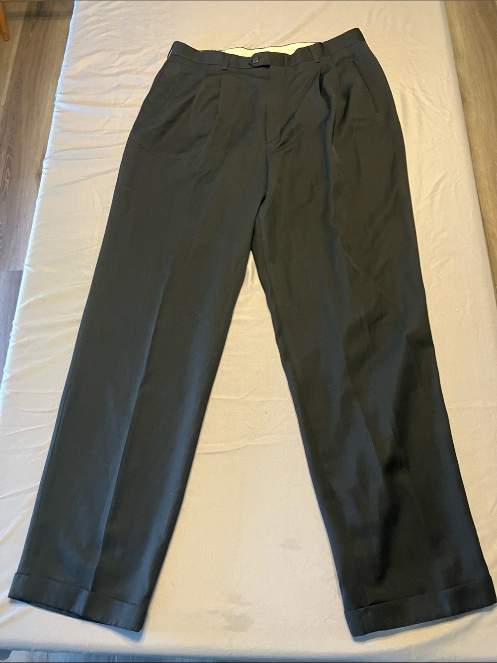 Haggar City Casuals Black Men's Dress Pants- 36 x 34